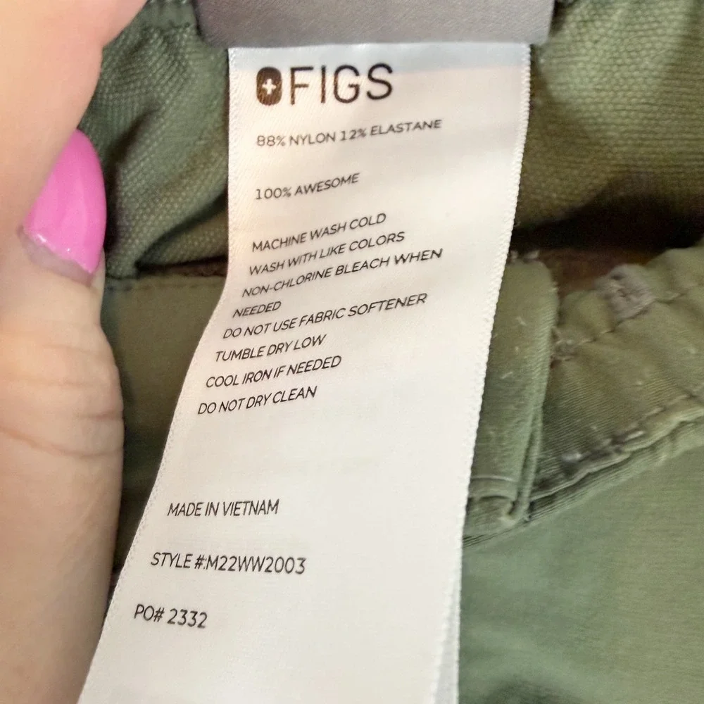 FIGS Mens Jogger Green Technical Utility‎ Pants Scrubs M22WW2003 S